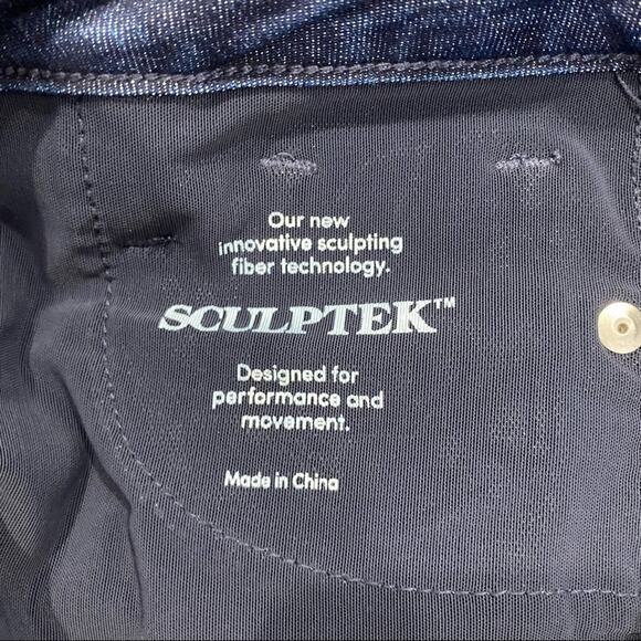 Athleta Sculptek Dark Wash Stretch Skinny Jeans Sculpting Denim Sz 2 - Picture 10 of 11